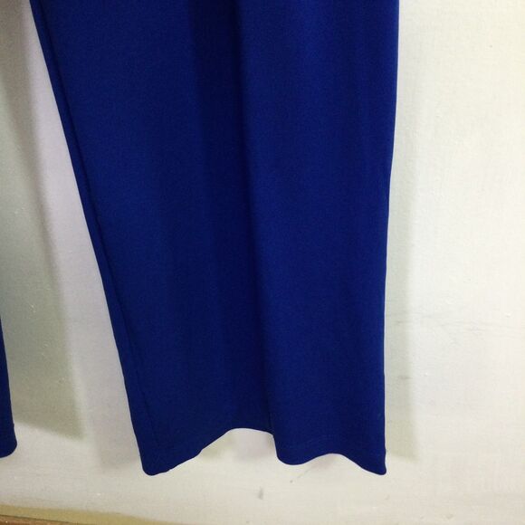 Calvin Klein Women's One-Piece Jumpsuit V-Neck Tie Waist Sleeveless Blue Size 2 - Picture 3 of 16